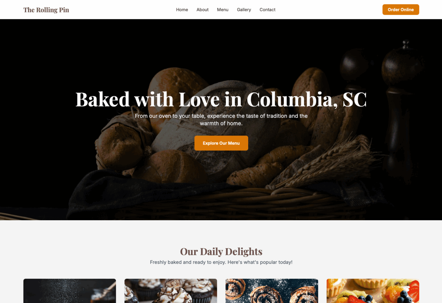 Example of a friendly and approachable website design